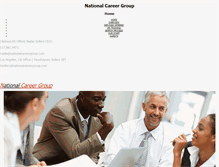 Tablet Screenshot of nationalcareergroup.com